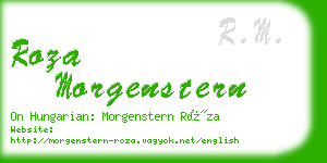 roza morgenstern business card